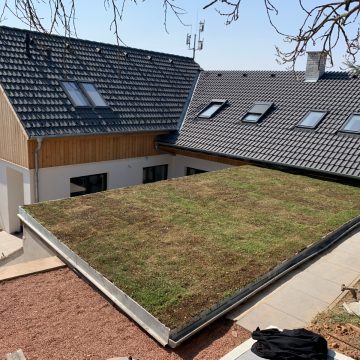 Extenzivní zelená střecha Jabloňany - GreenTop
